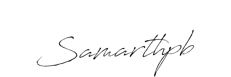 The best way (Antro_Vectra) to make a short signature is to pick only two or three words in your name. The name Samarthpb include a total of six letters. For converting this name. Samarthpb signature style 6 images and pictures png