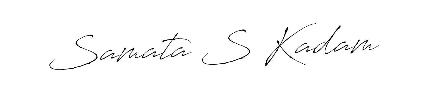 Antro_Vectra is a professional signature style that is perfect for those who want to add a touch of class to their signature. It is also a great choice for those who want to make their signature more unique. Get Samata S Kadam name to fancy signature for free. Samata S Kadam signature style 6 images and pictures png