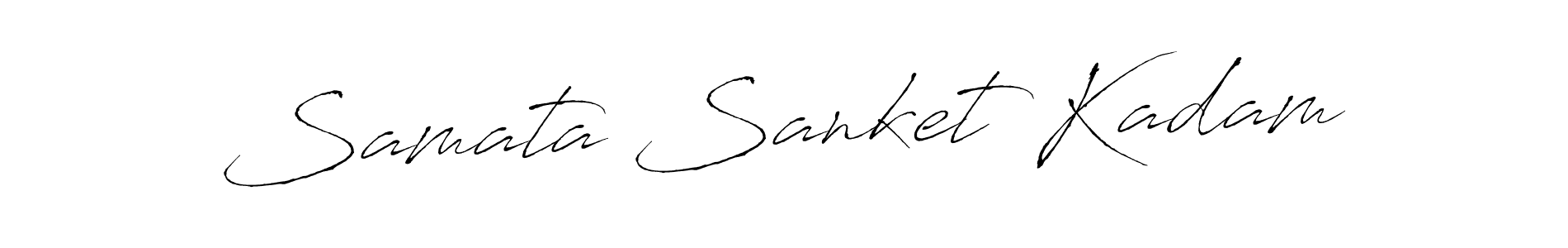 Samata Sanket Kadam stylish signature style. Best Handwritten Sign (Antro_Vectra) for my name. Handwritten Signature Collection Ideas for my name Samata Sanket Kadam. Samata Sanket Kadam signature style 6 images and pictures png