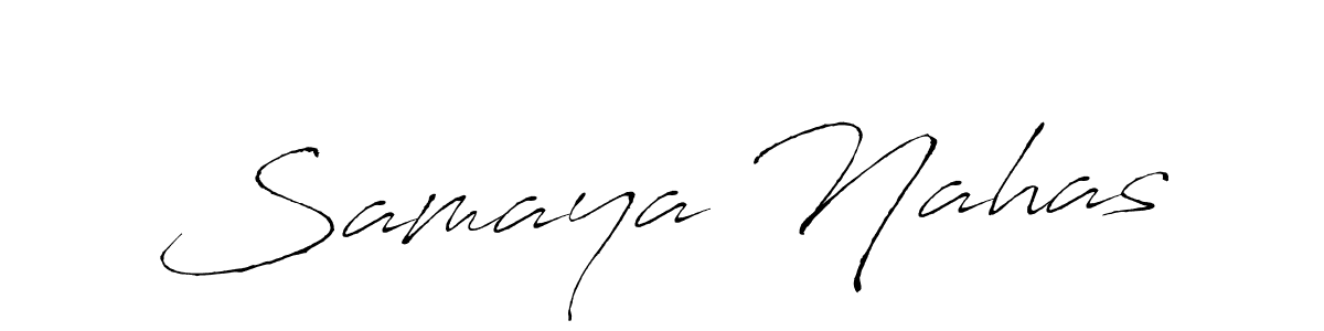 Here are the top 10 professional signature styles for the name Samaya Nahas. These are the best autograph styles you can use for your name. Samaya Nahas signature style 6 images and pictures png
