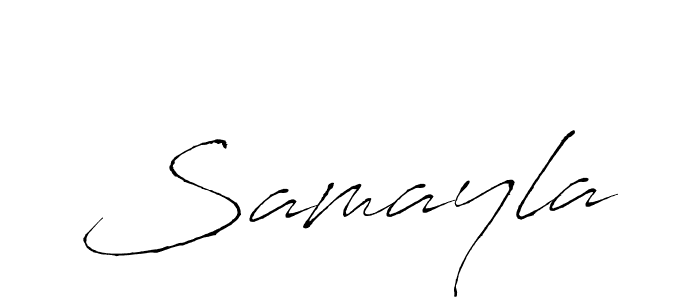 Use a signature maker to create a handwritten signature online. With this signature software, you can design (Antro_Vectra) your own signature for name Samayla. Samayla signature style 6 images and pictures png