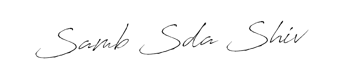It looks lik you need a new signature style for name Samb Sda Shiv. Design unique handwritten (Antro_Vectra) signature with our free signature maker in just a few clicks. Samb Sda Shiv signature style 6 images and pictures png