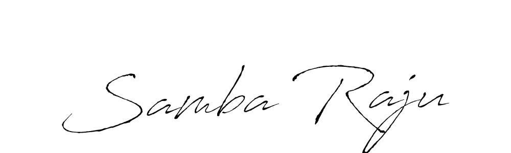 How to make Samba Raju signature? Antro_Vectra is a professional autograph style. Create handwritten signature for Samba Raju name. Samba Raju signature style 6 images and pictures png