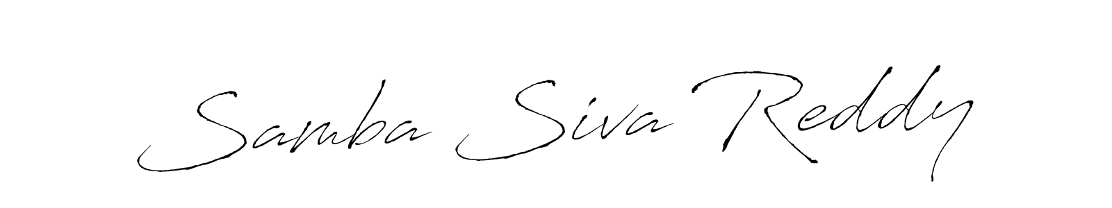 Make a beautiful signature design for name Samba Siva Reddy. With this signature (Antro_Vectra) style, you can create a handwritten signature for free. Samba Siva Reddy signature style 6 images and pictures png