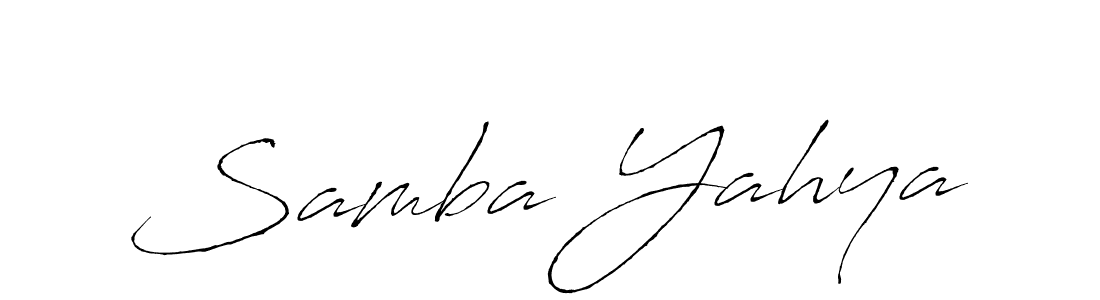 Make a beautiful signature design for name Samba Yahya. With this signature (Antro_Vectra) style, you can create a handwritten signature for free. Samba Yahya signature style 6 images and pictures png