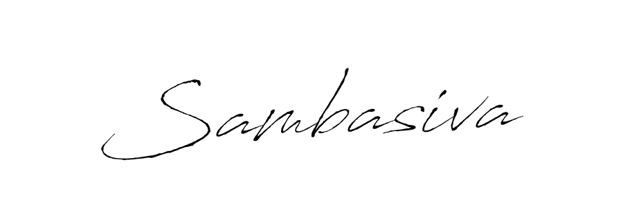 Make a beautiful signature design for name Sambasiva. With this signature (Antro_Vectra) style, you can create a handwritten signature for free. Sambasiva signature style 6 images and pictures png