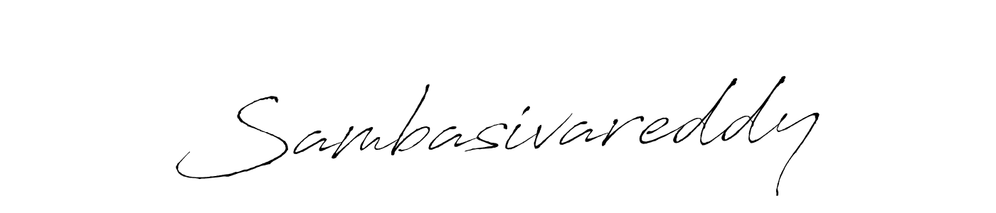 Make a beautiful signature design for name Sambasivareddy. With this signature (Antro_Vectra) style, you can create a handwritten signature for free. Sambasivareddy signature style 6 images and pictures png