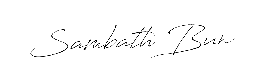 Make a beautiful signature design for name Sambath Bun. Use this online signature maker to create a handwritten signature for free. Sambath Bun signature style 6 images and pictures png