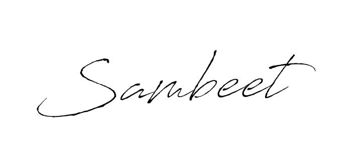 Design your own signature with our free online signature maker. With this signature software, you can create a handwritten (Antro_Vectra) signature for name Sambeet. Sambeet signature style 6 images and pictures png