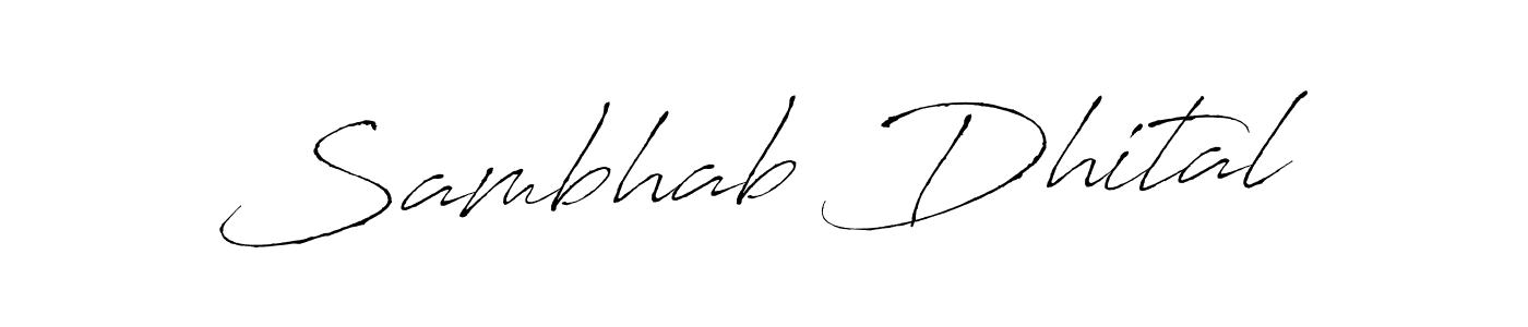 It looks lik you need a new signature style for name Sambhab Dhital. Design unique handwritten (Antro_Vectra) signature with our free signature maker in just a few clicks. Sambhab Dhital signature style 6 images and pictures png