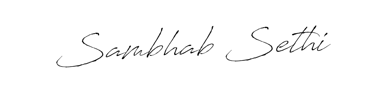 Also You can easily find your signature by using the search form. We will create Sambhab Sethi name handwritten signature images for you free of cost using Antro_Vectra sign style. Sambhab Sethi signature style 6 images and pictures png