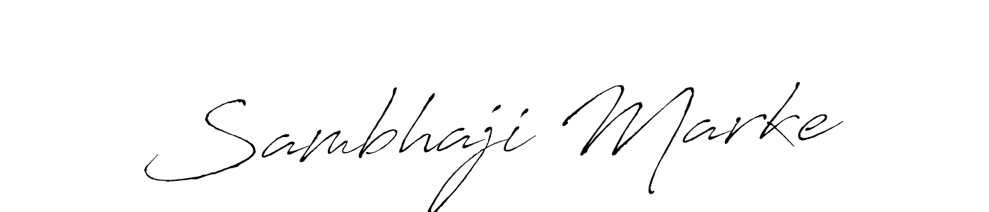 Create a beautiful signature design for name Sambhaji Marke. With this signature (Antro_Vectra) fonts, you can make a handwritten signature for free. Sambhaji Marke signature style 6 images and pictures png