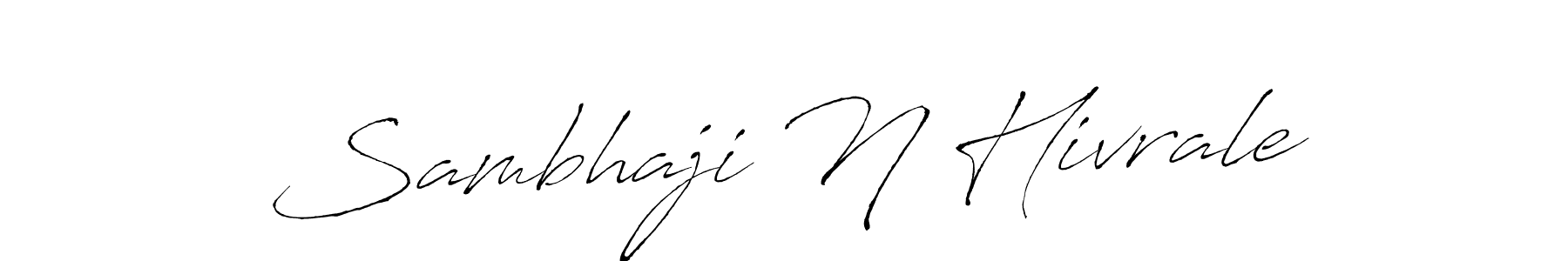 Create a beautiful signature design for name Sambhaji N Hivrale. With this signature (Antro_Vectra) fonts, you can make a handwritten signature for free. Sambhaji N Hivrale signature style 6 images and pictures png