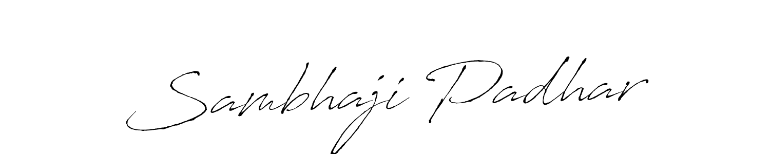 How to make Sambhaji Padhar signature? Antro_Vectra is a professional autograph style. Create handwritten signature for Sambhaji Padhar name. Sambhaji Padhar signature style 6 images and pictures png