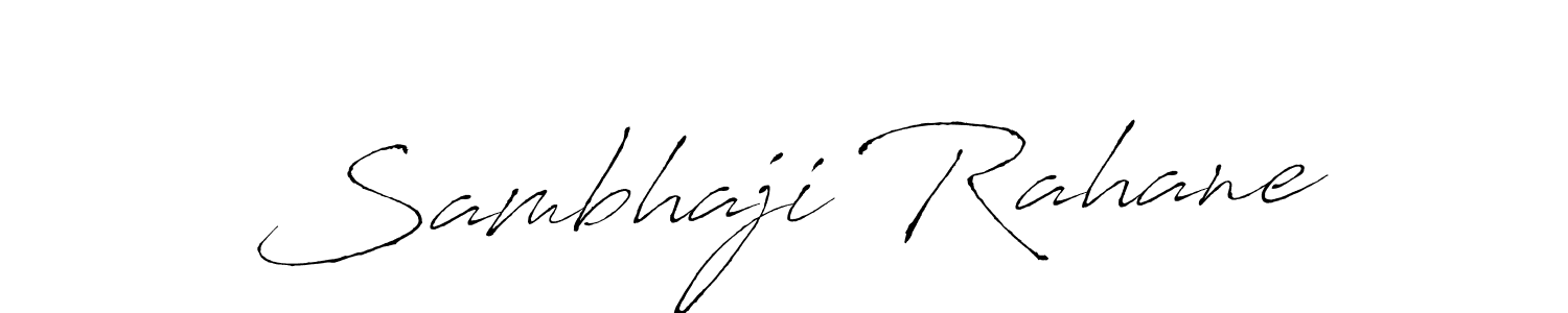 Antro_Vectra is a professional signature style that is perfect for those who want to add a touch of class to their signature. It is also a great choice for those who want to make their signature more unique. Get Sambhaji Rahane name to fancy signature for free. Sambhaji Rahane signature style 6 images and pictures png