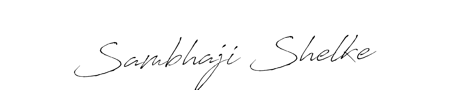 How to make Sambhaji Shelke name signature. Use Antro_Vectra style for creating short signs online. This is the latest handwritten sign. Sambhaji Shelke signature style 6 images and pictures png