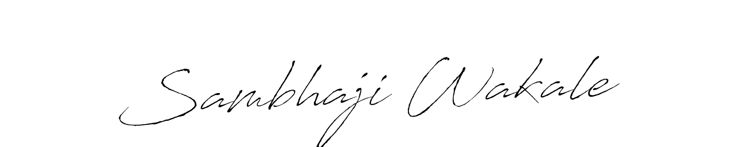 Antro_Vectra is a professional signature style that is perfect for those who want to add a touch of class to their signature. It is also a great choice for those who want to make their signature more unique. Get Sambhaji Wakale name to fancy signature for free. Sambhaji Wakale signature style 6 images and pictures png