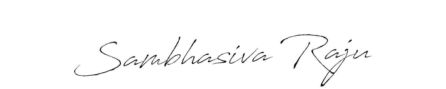 Sambhasiva Raju stylish signature style. Best Handwritten Sign (Antro_Vectra) for my name. Handwritten Signature Collection Ideas for my name Sambhasiva Raju. Sambhasiva Raju signature style 6 images and pictures png