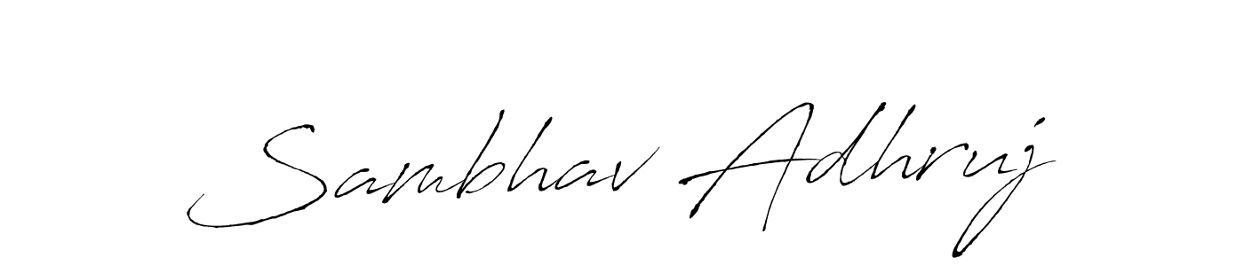 if you are searching for the best signature style for your name Sambhav Adhruj. so please give up your signature search. here we have designed multiple signature styles  using Antro_Vectra. Sambhav Adhruj signature style 6 images and pictures png