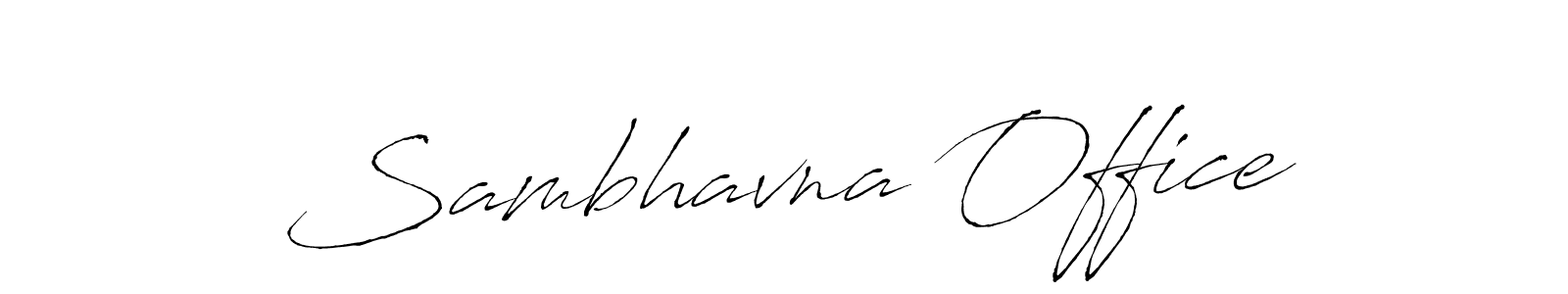 Antro_Vectra is a professional signature style that is perfect for those who want to add a touch of class to their signature. It is also a great choice for those who want to make their signature more unique. Get Sambhavna Office name to fancy signature for free. Sambhavna Office signature style 6 images and pictures png