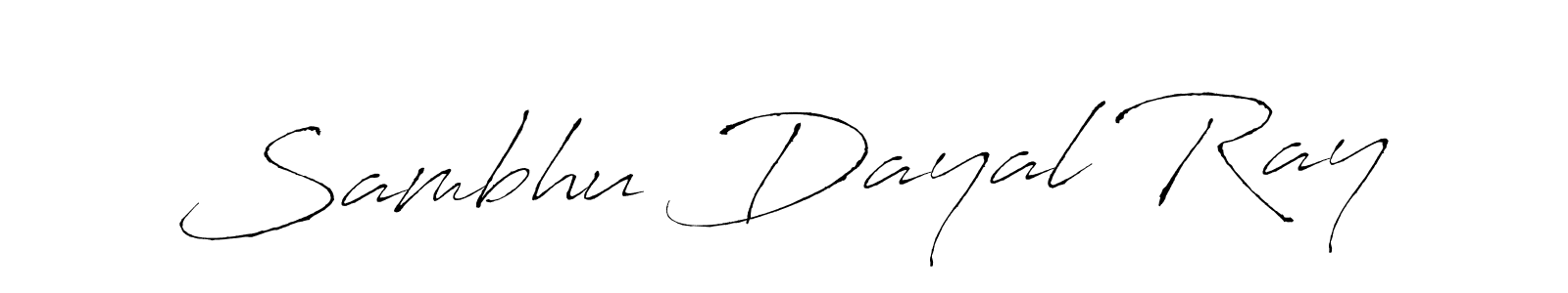 How to make Sambhu Dayal Ray signature? Antro_Vectra is a professional autograph style. Create handwritten signature for Sambhu Dayal Ray name. Sambhu Dayal Ray signature style 6 images and pictures png