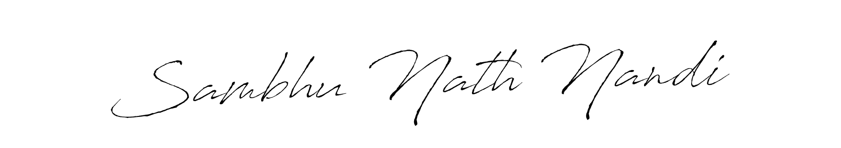 Create a beautiful signature design for name Sambhu Nath Nandi. With this signature (Antro_Vectra) fonts, you can make a handwritten signature for free. Sambhu Nath Nandi signature style 6 images and pictures png