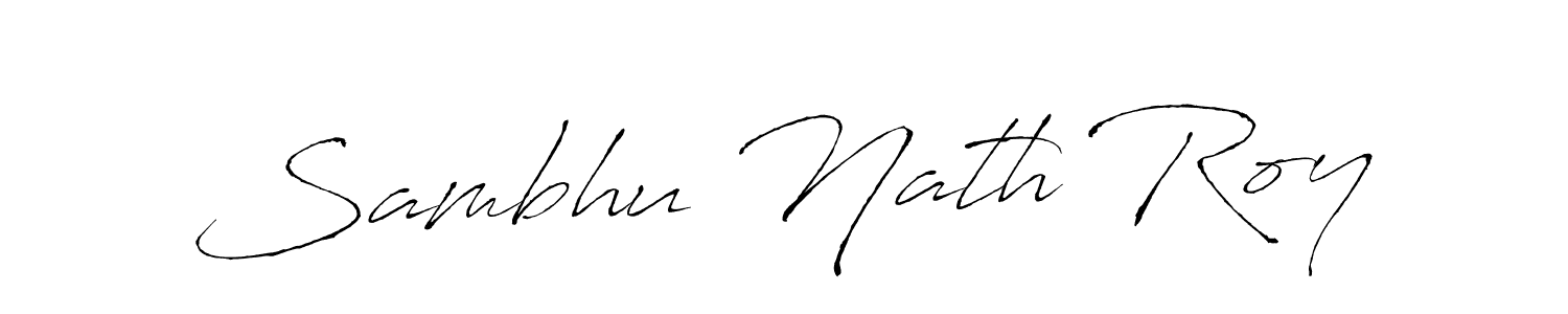 Sambhu Nath Roy stylish signature style. Best Handwritten Sign (Antro_Vectra) for my name. Handwritten Signature Collection Ideas for my name Sambhu Nath Roy. Sambhu Nath Roy signature style 6 images and pictures png