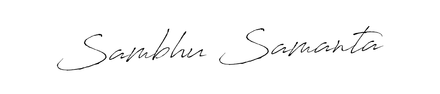 It looks lik you need a new signature style for name Sambhu Samanta. Design unique handwritten (Antro_Vectra) signature with our free signature maker in just a few clicks. Sambhu Samanta signature style 6 images and pictures png