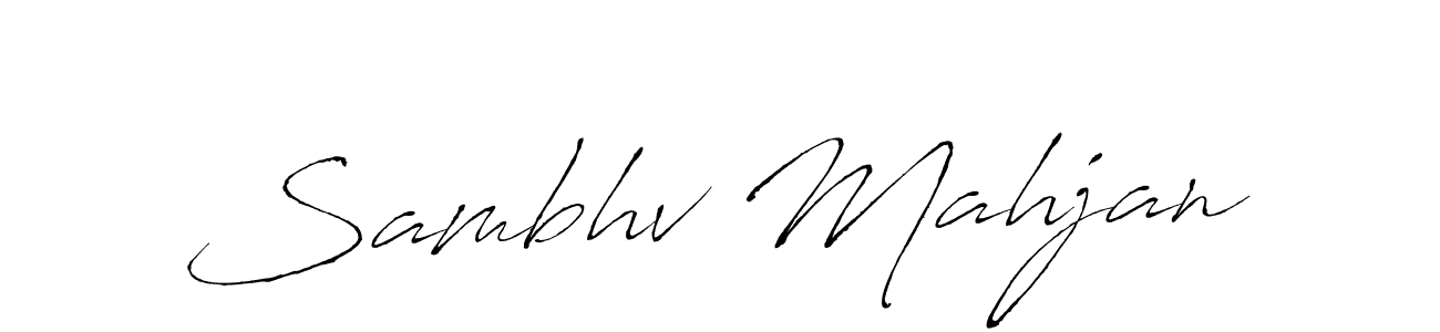 You can use this online signature creator to create a handwritten signature for the name Sambhv Mahjan. This is the best online autograph maker. Sambhv Mahjan signature style 6 images and pictures png