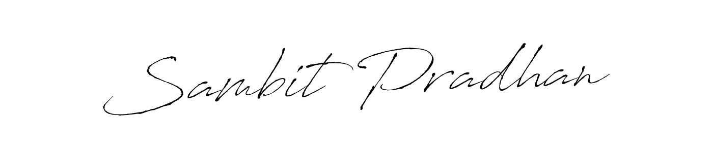 How to make Sambit Pradhan name signature. Use Antro_Vectra style for creating short signs online. This is the latest handwritten sign. Sambit Pradhan signature style 6 images and pictures png