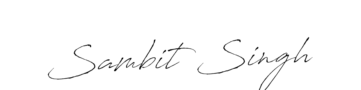 Create a beautiful signature design for name Sambit Singh. With this signature (Antro_Vectra) fonts, you can make a handwritten signature for free. Sambit Singh signature style 6 images and pictures png