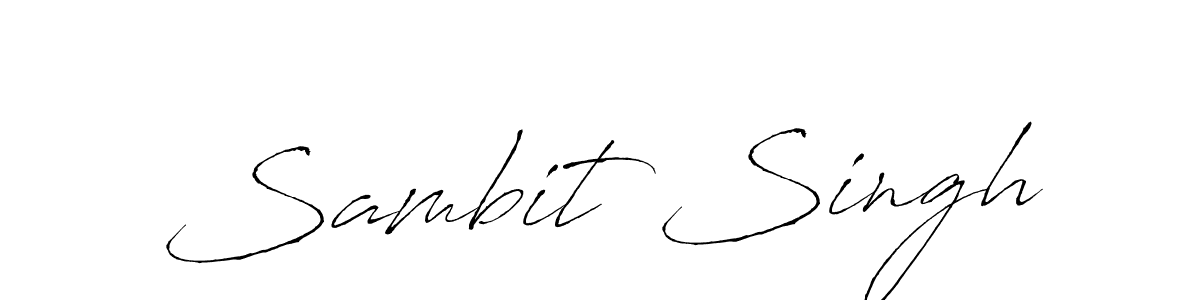 Create a beautiful signature design for name Sambit Singh. With this signature (Antro_Vectra) fonts, you can make a handwritten signature for free. Sambit Singh signature style 6 images and pictures png