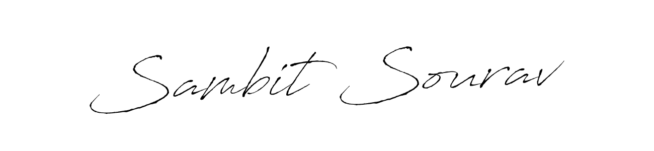 Sambit Sourav stylish signature style. Best Handwritten Sign (Antro_Vectra) for my name. Handwritten Signature Collection Ideas for my name Sambit Sourav. Sambit Sourav signature style 6 images and pictures png