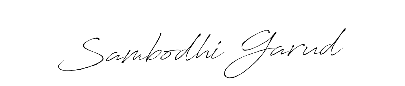 You should practise on your own different ways (Antro_Vectra) to write your name (Sambodhi Garud) in signature. don't let someone else do it for you. Sambodhi Garud signature style 6 images and pictures png