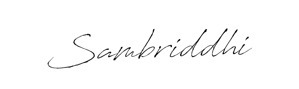 Create a beautiful signature design for name Sambriddhi. With this signature (Antro_Vectra) fonts, you can make a handwritten signature for free. Sambriddhi signature style 6 images and pictures png