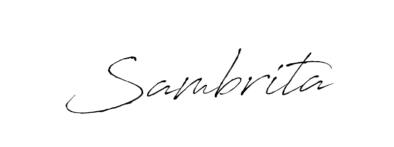 Design your own signature with our free online signature maker. With this signature software, you can create a handwritten (Antro_Vectra) signature for name Sambrita. Sambrita signature style 6 images and pictures png