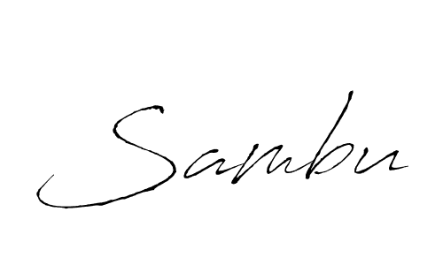Create a beautiful signature design for name Sambu. With this signature (Antro_Vectra) fonts, you can make a handwritten signature for free. Sambu signature style 6 images and pictures png