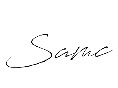 Also You can easily find your signature by using the search form. We will create Samc name handwritten signature images for you free of cost using Antro_Vectra sign style. Samc signature style 6 images and pictures png