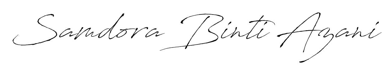A stylish, flowing autograph style designed for name Samdora Binti Azani using Antro_Vectra typography. Perfect for digital creative projects. Samdora Binti Azani signature style 6 images and pictures png