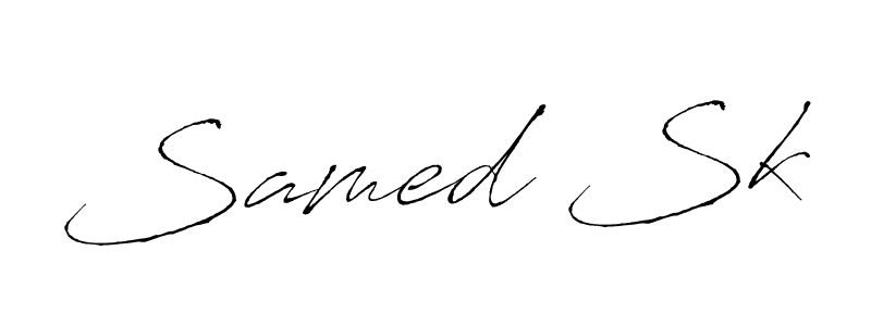This is the best signature style for the Samed Sk name. Also you like these signature font (Antro_Vectra). Mix name signature. Samed Sk signature style 6 images and pictures png
