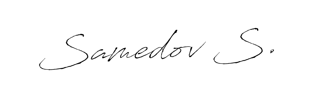 Design your own signature with our free online signature maker. With this signature software, you can create a handwritten (Antro_Vectra) signature for name Samedov S.. Samedov S. signature style 6 images and pictures png