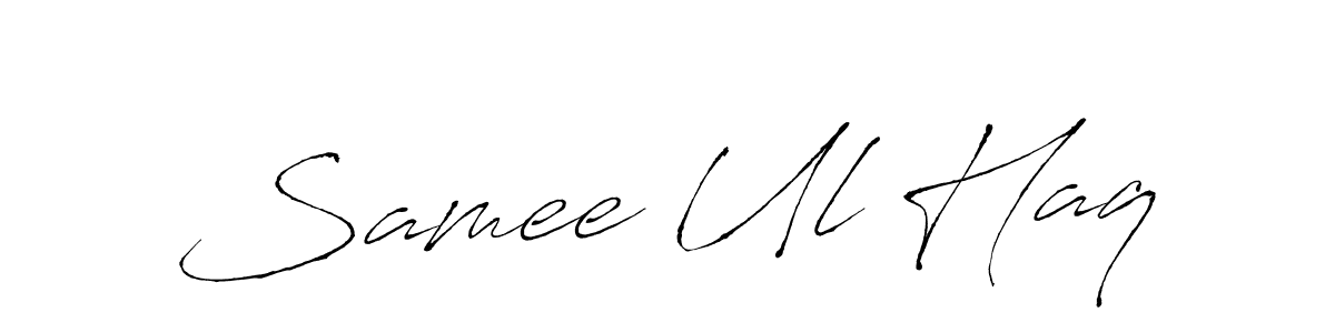 Use a signature maker to create a handwritten signature online. With this signature software, you can design (Antro_Vectra) your own signature for name Samee Ul Haq. Samee Ul Haq signature style 6 images and pictures png