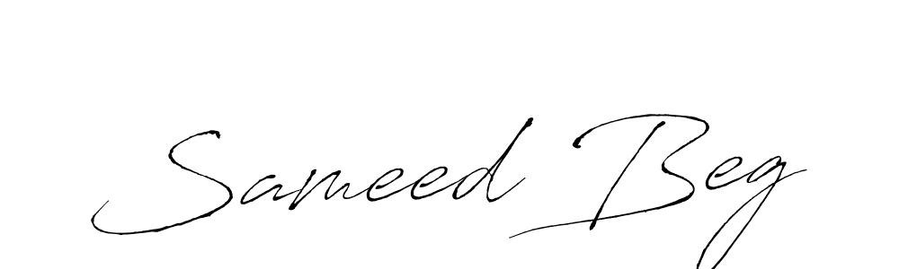 Sameed Beg stylish signature style. Best Handwritten Sign (Antro_Vectra) for my name. Handwritten Signature Collection Ideas for my name Sameed Beg. Sameed Beg signature style 6 images and pictures png