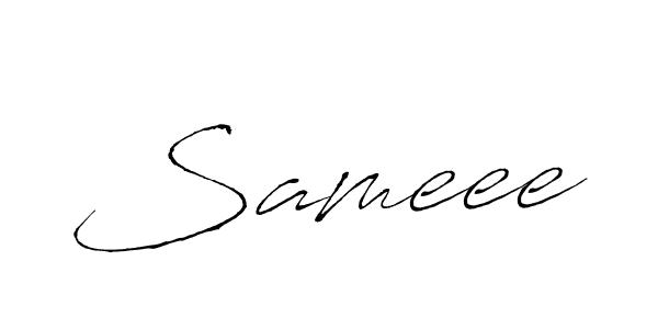 Make a beautiful signature design for name Sameee. With this signature (Antro_Vectra) style, you can create a handwritten signature for free. Sameee signature style 6 images and pictures png