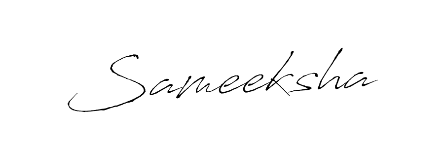 Use a signature maker to create a handwritten signature online. With this signature software, you can design (Antro_Vectra) your own signature for name Sameeksha. Sameeksha signature style 6 images and pictures png