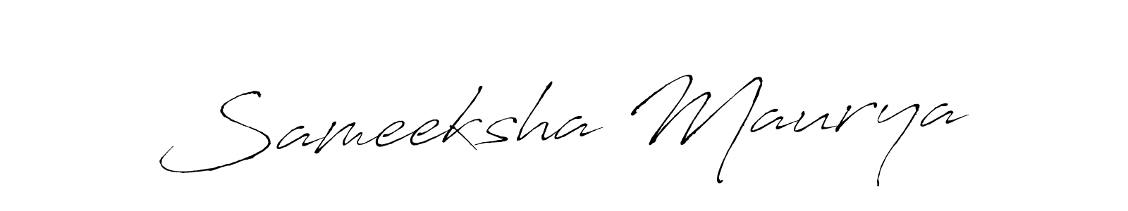 This is the best signature style for the Sameeksha Maurya name. Also you like these signature font (Antro_Vectra). Mix name signature. Sameeksha Maurya signature style 6 images and pictures png