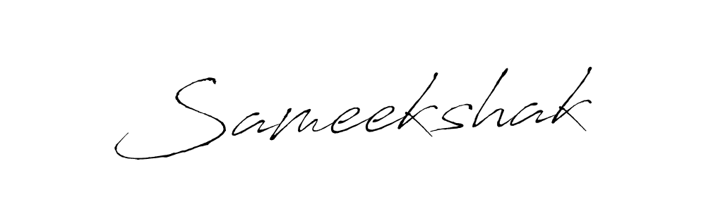 Antro_Vectra is a professional signature style that is perfect for those who want to add a touch of class to their signature. It is also a great choice for those who want to make their signature more unique. Get Sameekshak name to fancy signature for free. Sameekshak signature style 6 images and pictures png