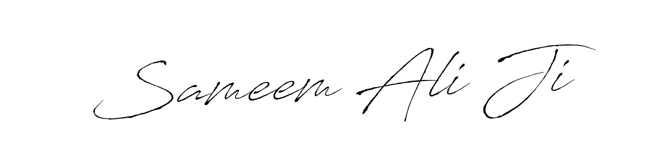 You should practise on your own different ways (Antro_Vectra) to write your name (Sameem Ali Ji) in signature. don't let someone else do it for you. Sameem Ali Ji signature style 6 images and pictures png