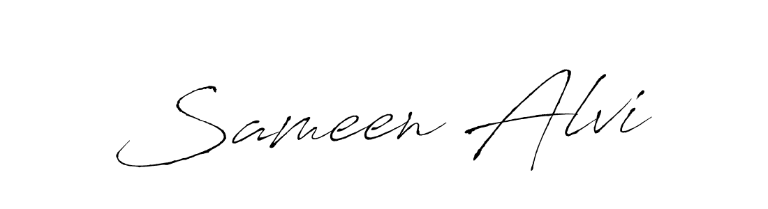 How to make Sameen Alvi signature? Antro_Vectra is a professional autograph style. Create handwritten signature for Sameen Alvi name. Sameen Alvi signature style 6 images and pictures png