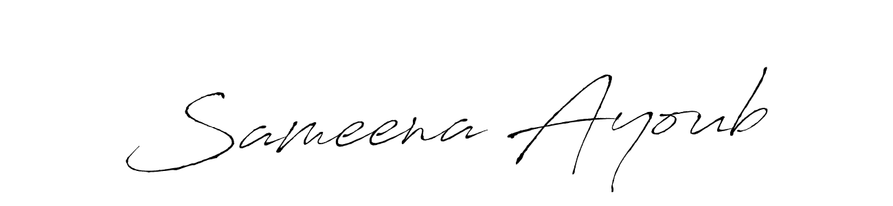 if you are searching for the best signature style for your name Sameena Ayoub. so please give up your signature search. here we have designed multiple signature styles  using Antro_Vectra. Sameena Ayoub signature style 6 images and pictures png